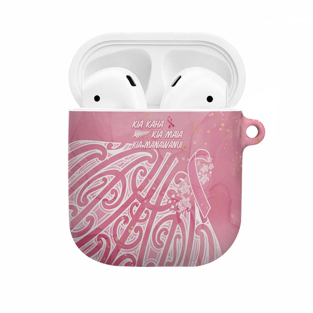 Breast Cancer Awareness Maori AirPods Case Kia Kaha Kia Maia Kia Manawanui - Aussie Hoodie