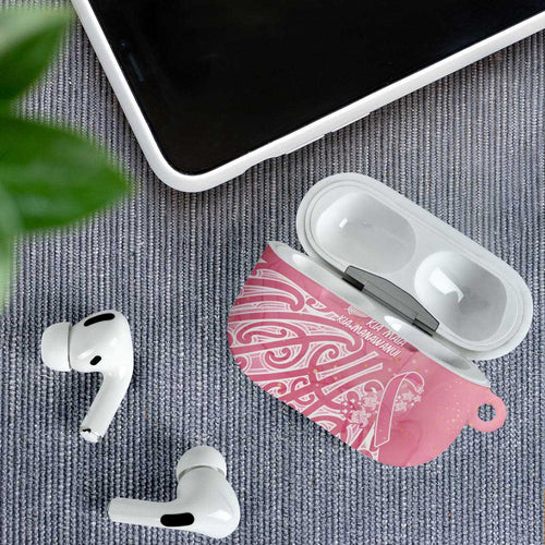 Breast Cancer Awareness Maori AirPods Case Kia Kaha Kia Maia Kia Manawanui - Aussie Hoodie