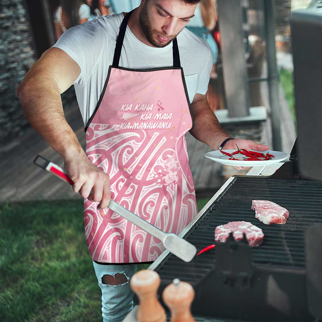 Breast Cancer Awareness Maori Apron Kia Kaha Kia Maia Kia Manawanui - Aussie Hoodie