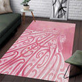 Breast Cancer Awareness Maori Area Rug Kia Kaha Kia Maia Kia Manawanui - Aussie Hoodie