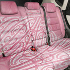 Breast Cancer Awareness Maori Back Car Seat Cover Kia Kaha Kia Maia Kia Manawanui - Aussie Hoodie