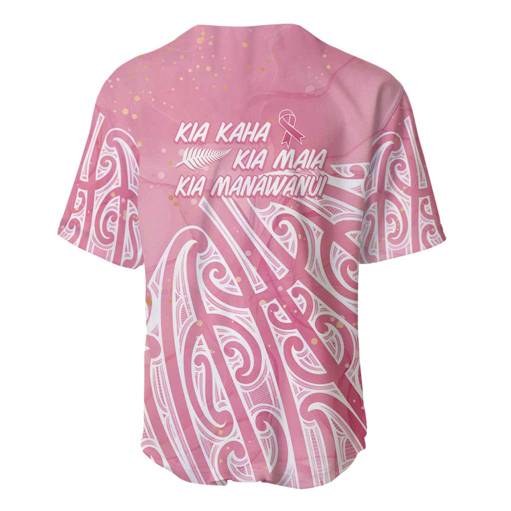 Breast Cancer Awareness Maori Baseball Jersey Kia Kaha Kia Maia Kia Manawanui - Aussie Hoodie