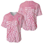 Breast Cancer Awareness Maori Baseball Jersey Kia Kaha Kia Maia Kia Manawanui - Aussie Hoodie