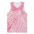 Breast Cancer Awareness Maori Basketball Jersey Kia Kaha Kia Maia Kia Manawanui - Aussie Hoodie