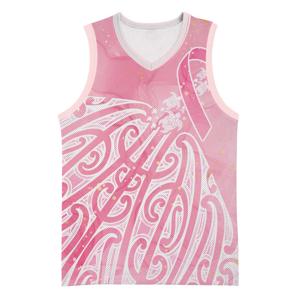 Breast Cancer Awareness Maori Basketball Jersey Kia Kaha Kia Maia Kia Manawanui - Aussie Hoodie