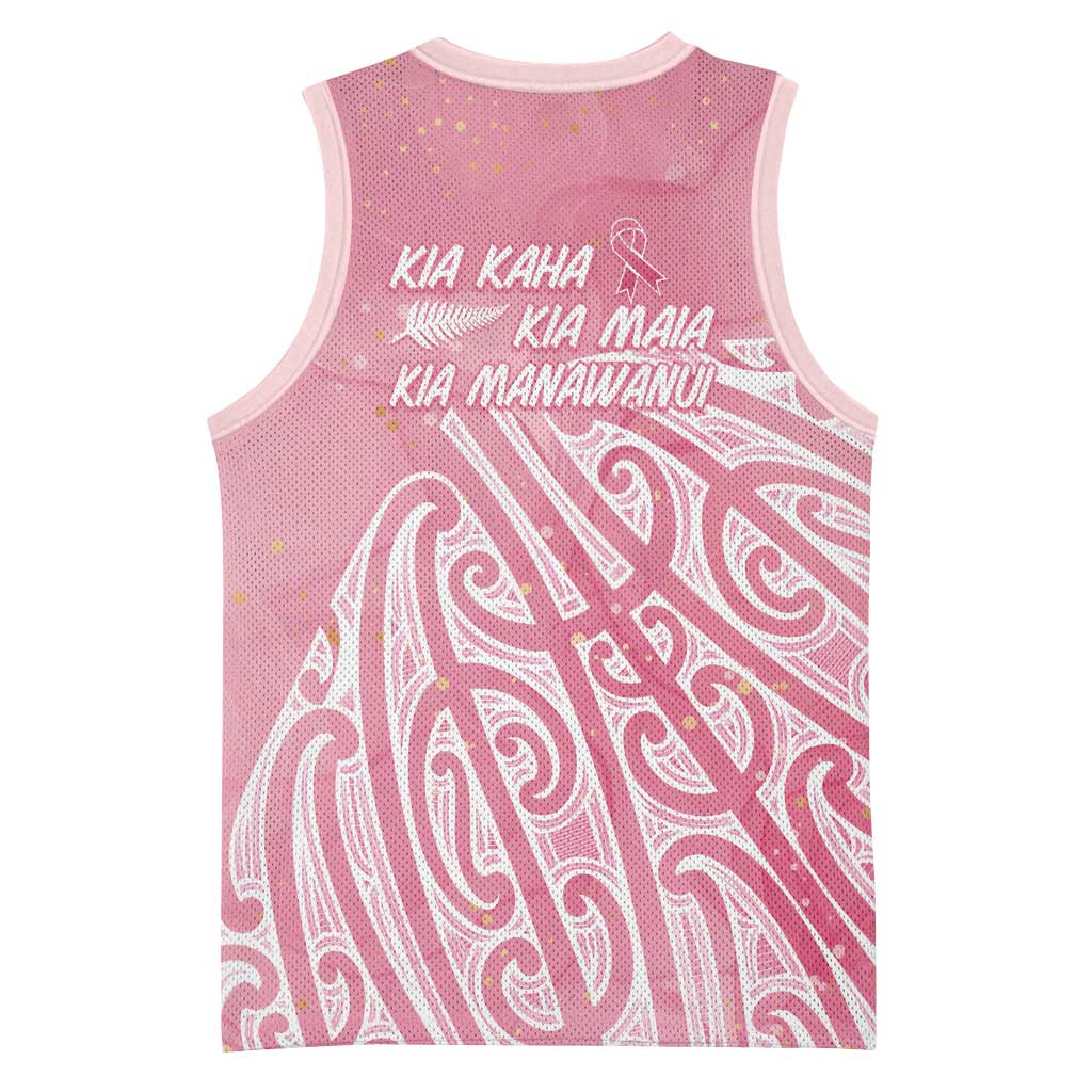 Breast Cancer Awareness Maori Basketball Jersey Kia Kaha Kia Maia Kia Manawanui - Aussie Hoodie
