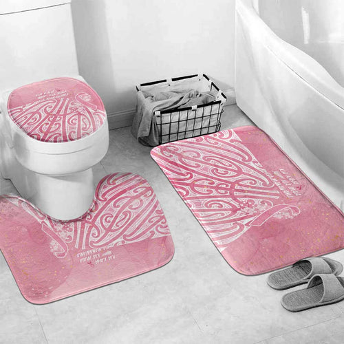 Breast Cancer Awareness Maori Bathroom Set Kia Kaha Kia Maia Kia Manawanui - Aussie Hoodie