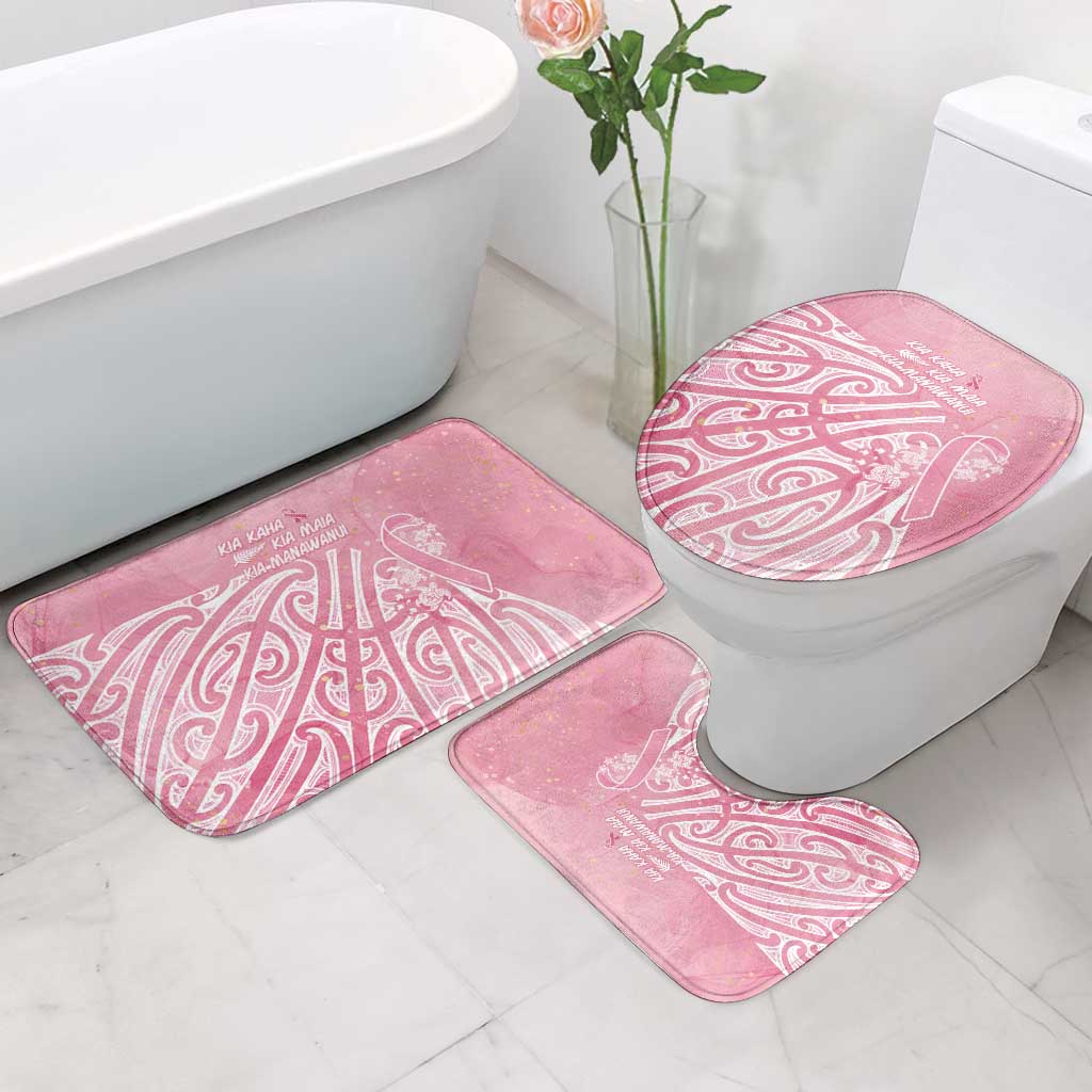 Breast Cancer Awareness Maori Bathroom Set Kia Kaha Kia Maia Kia Manawanui - Aussie Hoodie