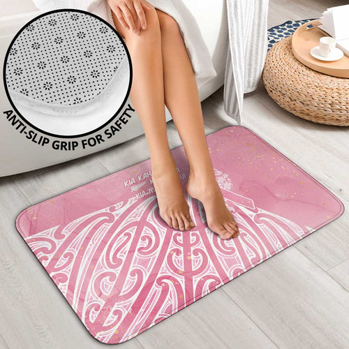 Breast Cancer Awareness Maori Bathroom Set Kia Kaha Kia Maia Kia Manawanui - Aussie Hoodie