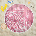 Breast Cancer Awareness Maori Beach Blanket Kia Kaha Kia Maia Kia Manawanui - Aussie Hoodie
