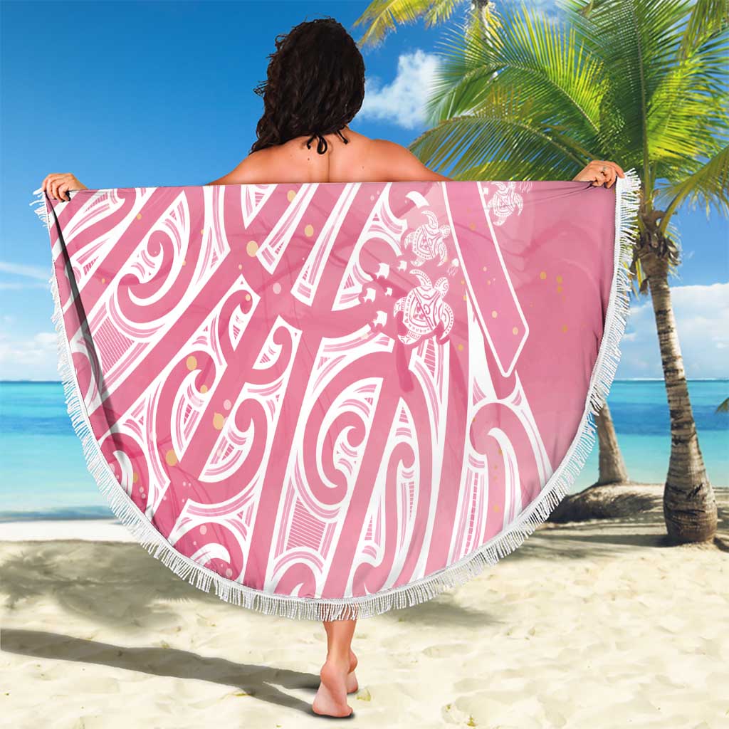 Breast Cancer Awareness Maori Beach Blanket Kia Kaha Kia Maia Kia Manawanui - Aussie Hoodie