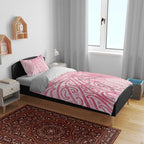 Breast Cancer Awareness Maori Bedding Set Kia Kaha Kia Maia Kia Manawanui - Aussie Hoodie