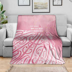 Breast Cancer Awareness Maori Blanket Kia Kaha Kia Maia Kia Manawanui - Aussie Hoodie