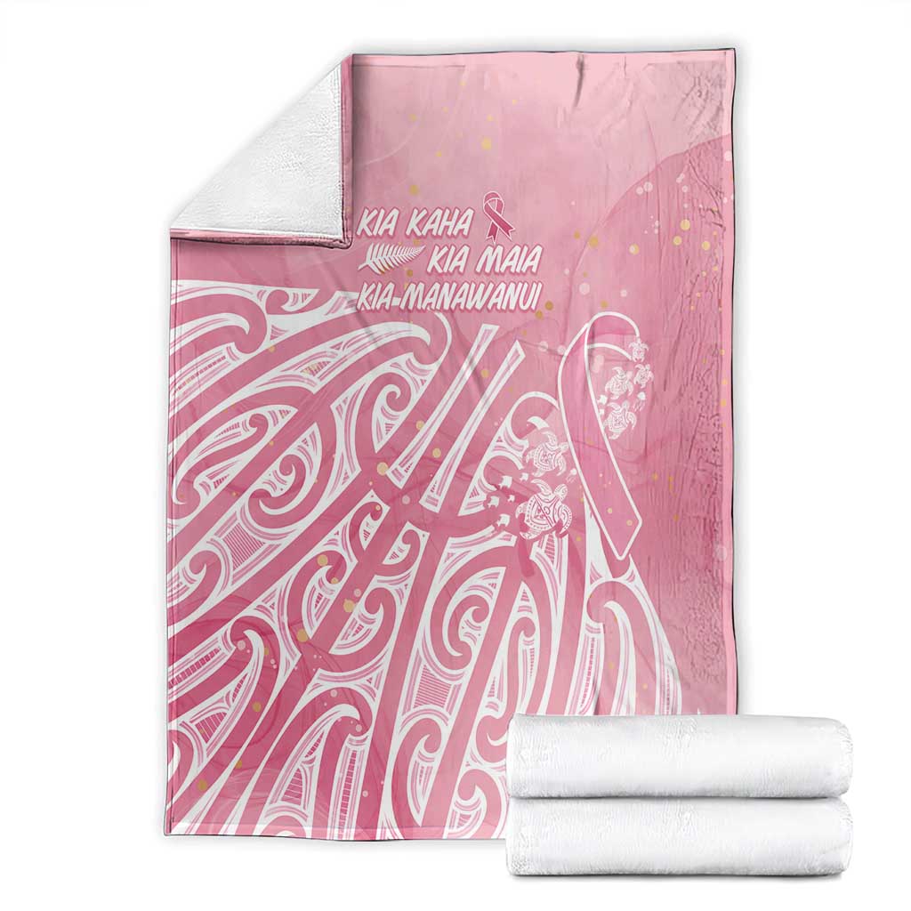 Breast Cancer Awareness Maori Blanket Kia Kaha Kia Maia Kia Manawanui - Aussie Hoodie