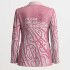 Breast Cancer Awareness Maori Blazer Kia Kaha Kia Maia Kia Manawanui - Aussie Hoodie