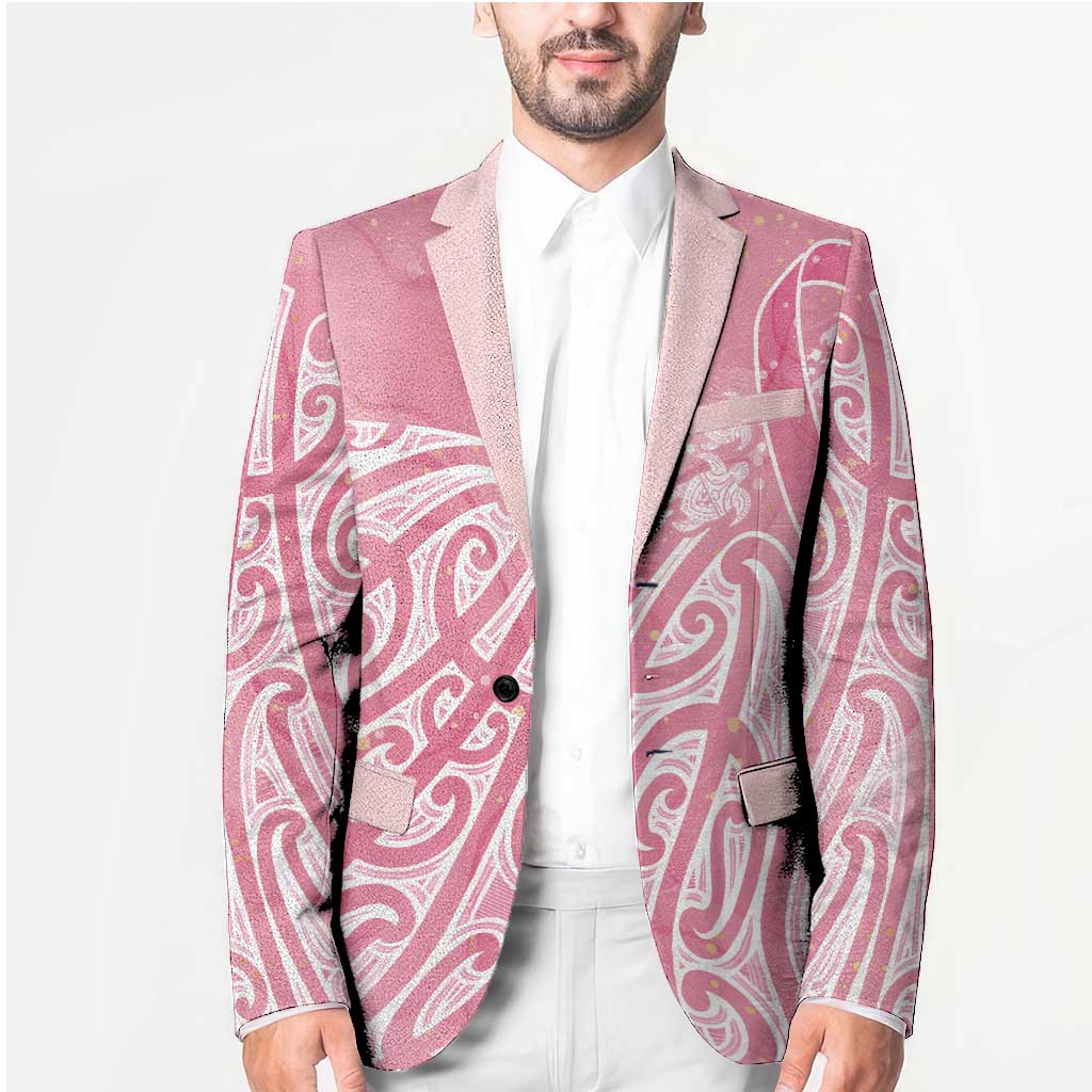 Breast Cancer Awareness Maori Blazer Kia Kaha Kia Maia Kia Manawanui - Aussie Hoodie