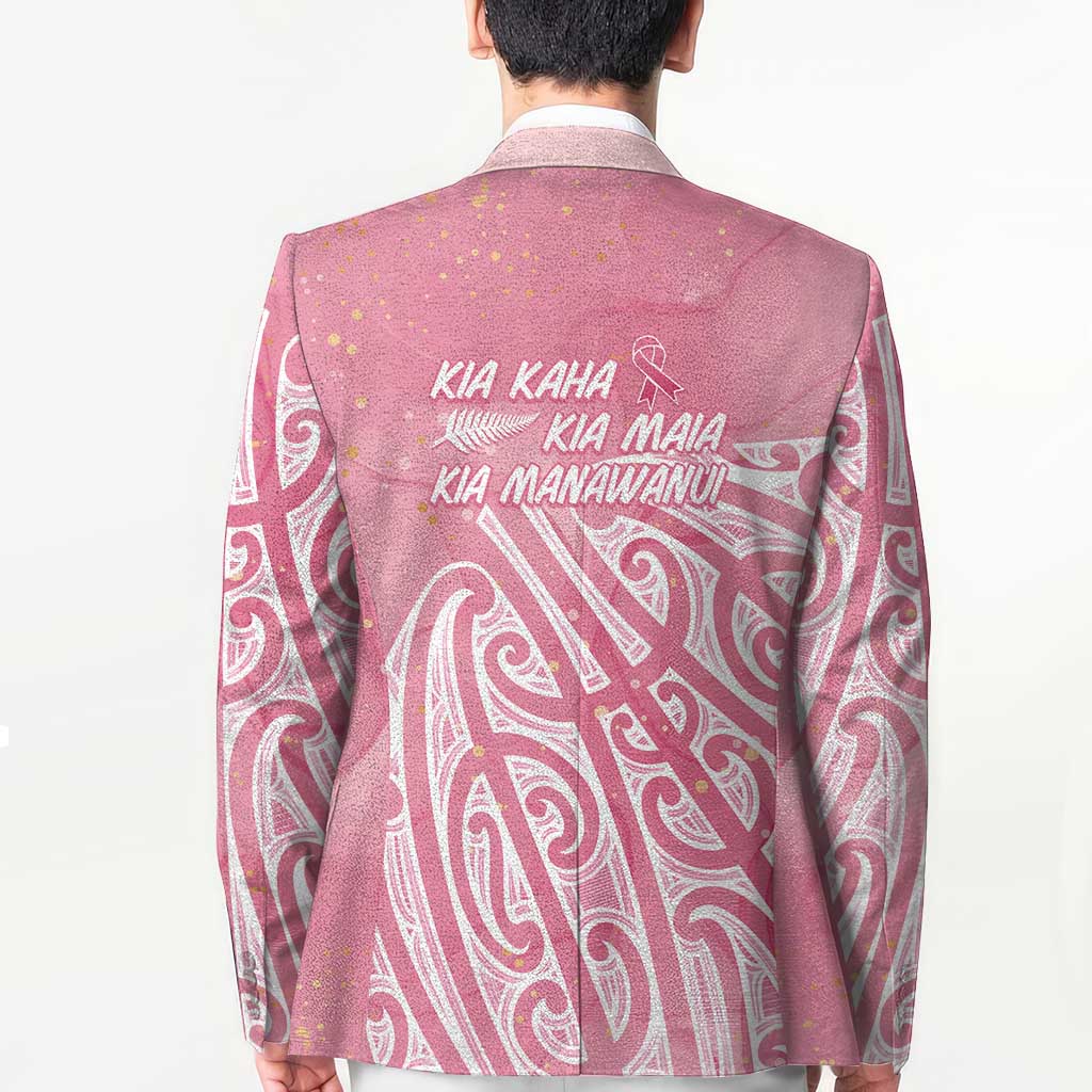 Breast Cancer Awareness Maori Blazer Kia Kaha Kia Maia Kia Manawanui - Aussie Hoodie