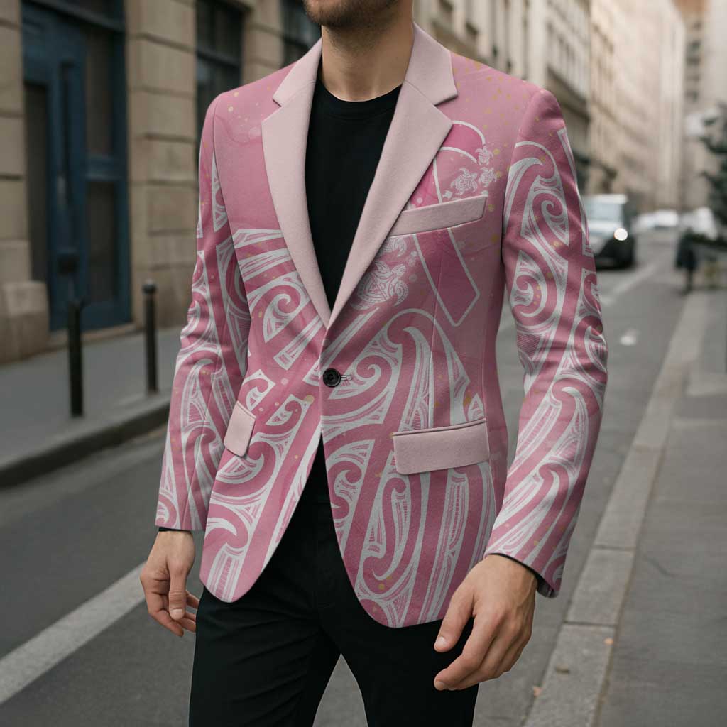 Breast Cancer Awareness Maori Blazer Kia Kaha Kia Maia Kia Manawanui - Aussie Hoodie