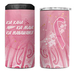 Breast Cancer Awareness Maori 4 in 1 Can Cooler Tumbler Kia Kaha Kia Maia Kia Manawanui - Aussie Hoodie