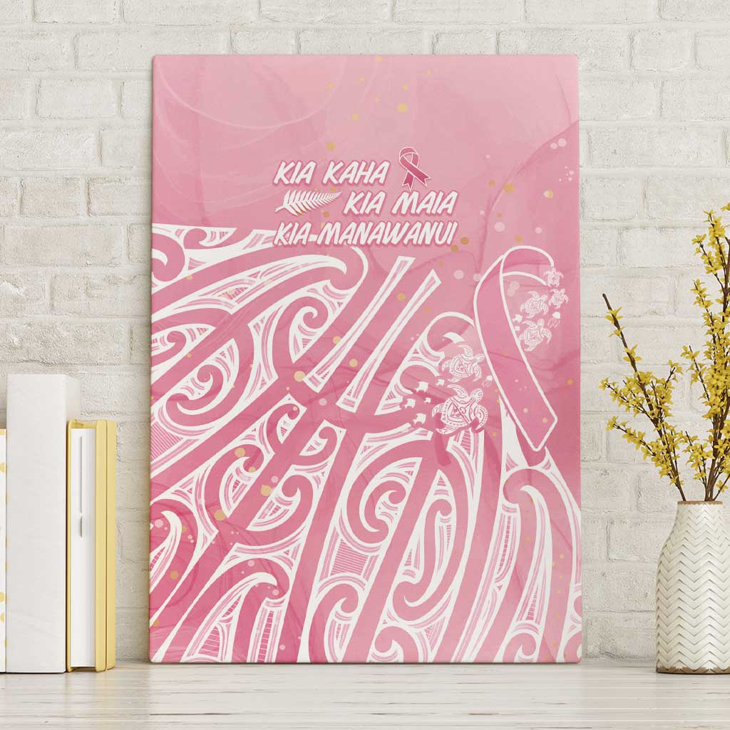 Breast Cancer Awareness Maori Canvas Wall Art Kia Kaha Kia Maia Kia Manawanui - Aussie Hoodie