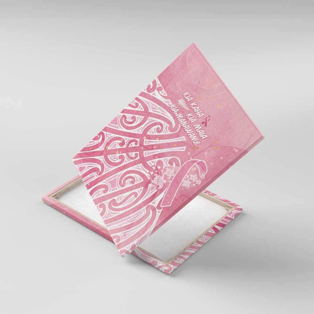 Breast Cancer Awareness Maori Canvas Wall Art Kia Kaha Kia Maia Kia Manawanui - Aussie Hoodie