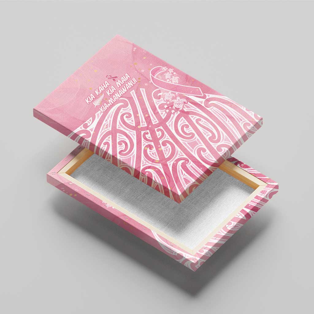 Breast Cancer Awareness Maori Canvas Wall Art Kia Kaha Kia Maia Kia Manawanui - Aussie Hoodie