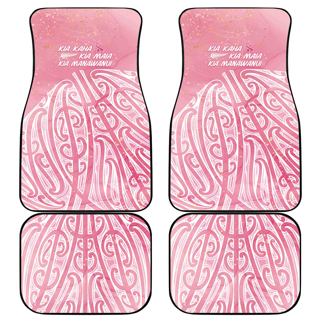 Breast Cancer Awareness Maori Car Mats Kia Kaha Kia Maia Kia Manawanui - Aussie Hoodie