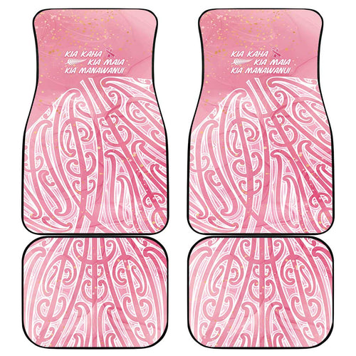 Breast Cancer Awareness Maori Car Mats Kia Kaha Kia Maia Kia Manawanui - Aussie Hoodie