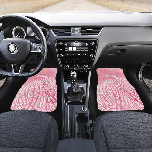 Breast Cancer Awareness Maori Car Mats Kia Kaha Kia Maia Kia Manawanui - Aussie Hoodie