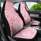 Breast Cancer Awareness Maori Car Seat Cover Kia Kaha Kia Maia Kia Manawanui - Aussie Hoodie