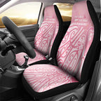 Breast Cancer Awareness Maori Car Seat Cover Kia Kaha Kia Maia Kia Manawanui - Aussie Hoodie