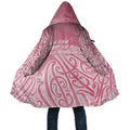 Breast Cancer Awareness Maori Cloak Kia Kaha Kia Maia Kia Manawanui - Aussie Hoodie