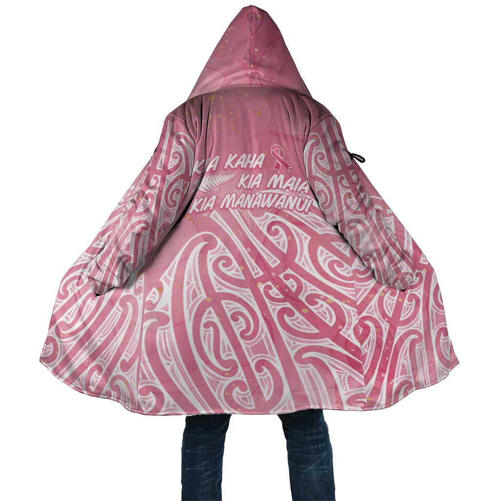 Breast Cancer Awareness Maori Cloak Kia Kaha Kia Maia Kia Manawanui - Aussie Hoodie