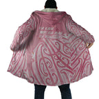 Breast Cancer Awareness Maori Cloak Kia Kaha Kia Maia Kia Manawanui - Aussie Hoodie