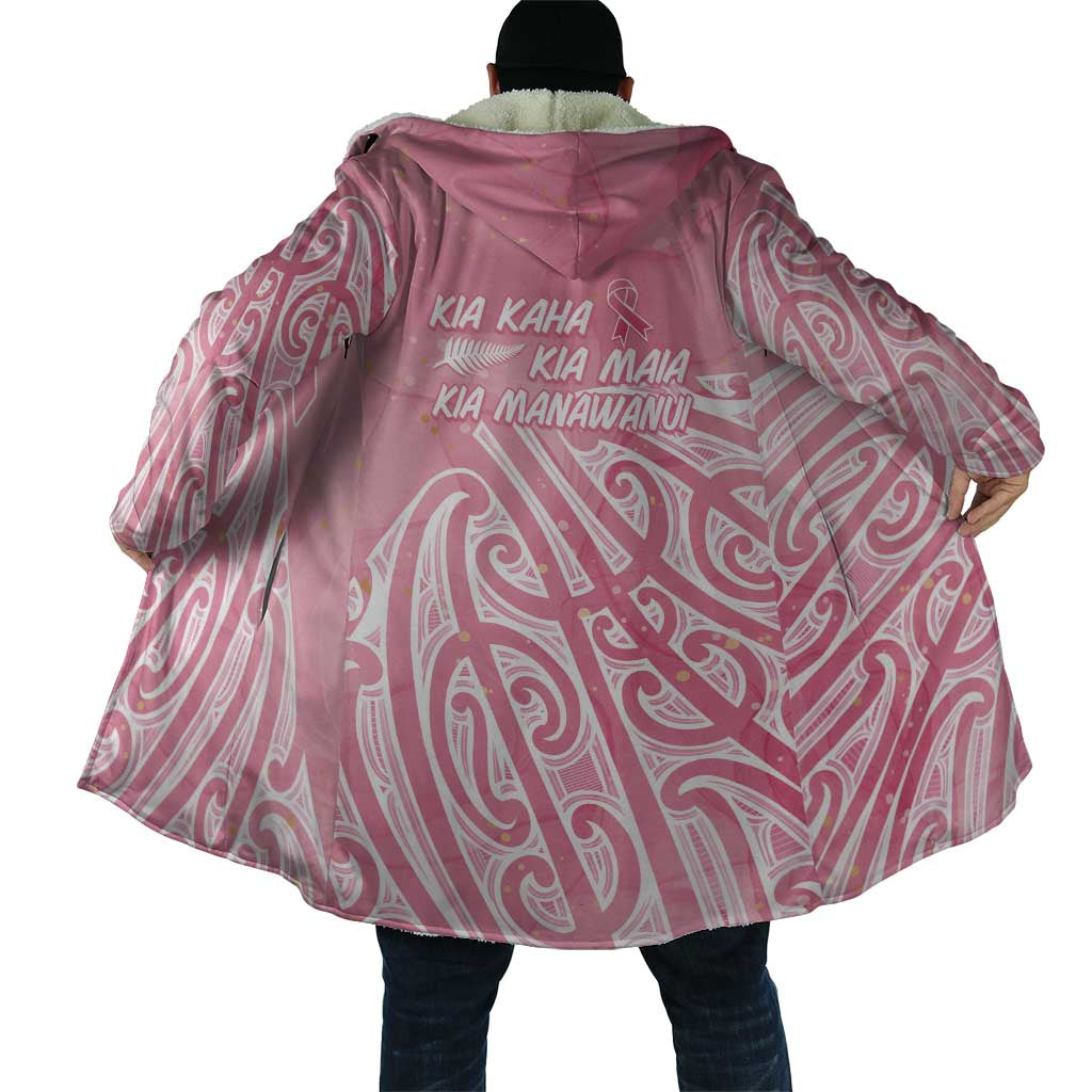 Breast Cancer Awareness Maori Cloak Kia Kaha Kia Maia Kia Manawanui - Aussie Hoodie