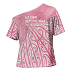 Breast Cancer Awareness Maori Cross Shoulder Shirt Kia Kaha Kia Maia Kia Manawanui - Aussie Hoodie