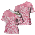 Breast Cancer Awareness Maori Cross Shoulder Shirt Kia Kaha Kia Maia Kia Manawanui - Aussie Hoodie