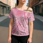 Breast Cancer Awareness Maori Cross Shoulder Shirt Kia Kaha Kia Maia Kia Manawanui - Aussie Hoodie