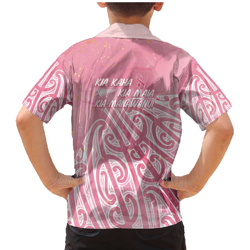 Breast Cancer Awareness Maori Family Matching Mermaid Dress and Hawaiian Shirt Kia Kaha Kia Maia Kia Manawanui - Aussie Hoodie