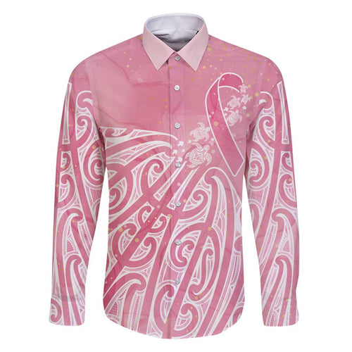 Breast Cancer Awareness Maori Family Matching Mermaid Dress and Hawaiian Shirt Kia Kaha Kia Maia Kia Manawanui - Aussie Hoodie