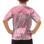 Breast Cancer Awareness Maori Family Matching Off Shoulder Maxi Dress and Hawaiian Shirt Kia Kaha Kia Maia Kia Manawanui - Aussie Hoodie