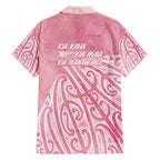 Breast Cancer Awareness Maori Family Matching Puletasi and Hawaiian Shirt Kia Kaha Kia Maia Kia Manawanui - Aussie Hoodie