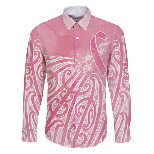 Breast Cancer Awareness Maori Family Matching Puletasi and Hawaiian Shirt Kia Kaha Kia Maia Kia Manawanui - Aussie Hoodie