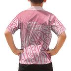 Breast Cancer Awareness Maori Family Matching Short Sleeve Bodycon Dress and Hawaiian Shirt Kia Kaha Kia Maia Kia Manawanui - Aussie Hoodie