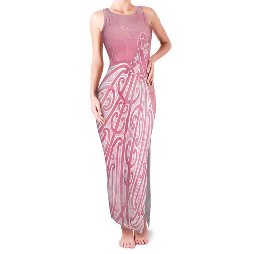 Breast Cancer Awareness Maori Family Matching Tank Maxi Dress and Hawaiian Shirt Kia Kaha Kia Maia Kia Manawanui - Aussie Hoodie