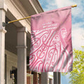 Breast Cancer Awareness Maori Garden Flag Kia Kaha Kia Maia Kia Manawanui - Aussie Hoodie