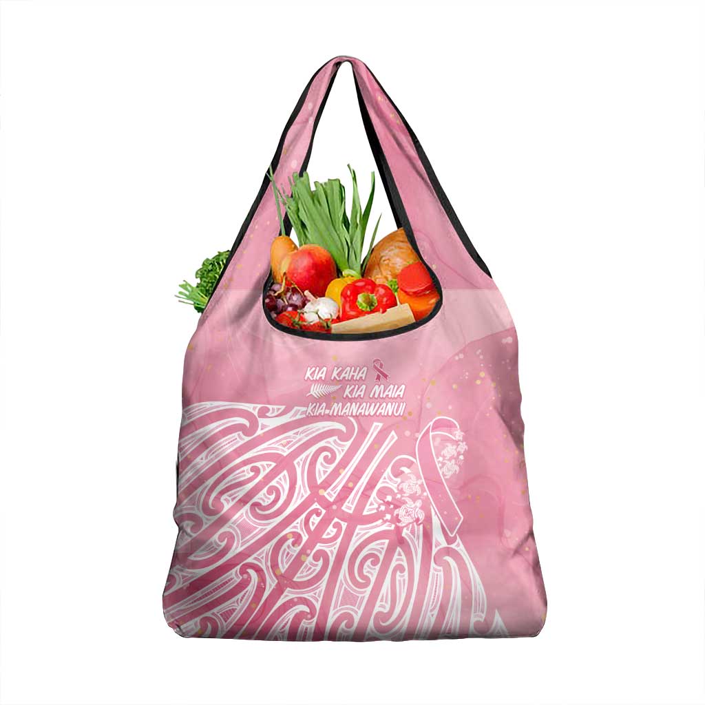 Breast Cancer Awareness Maori Grocery Bag Kia Kaha Kia Maia Kia Manawanui - Aussie Hoodie