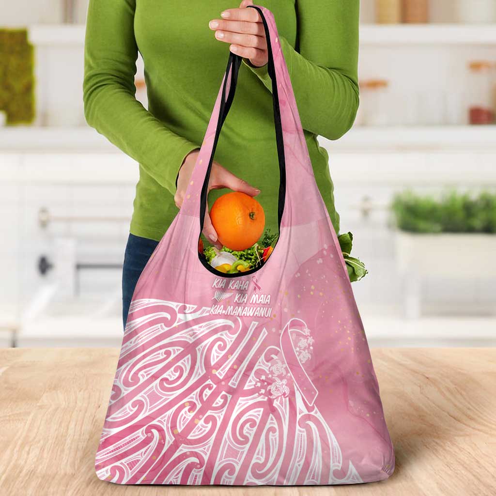 Breast Cancer Awareness Maori Grocery Bag Kia Kaha Kia Maia Kia Manawanui - Aussie Hoodie