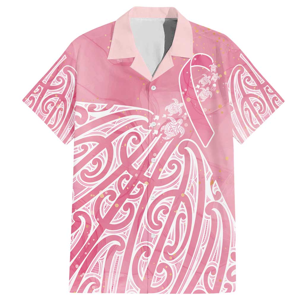 Breast Cancer Awareness Maori Hawaiian Shirt Kia Kaha Kia Maia Kia Manawanui - Aussie Hoodie