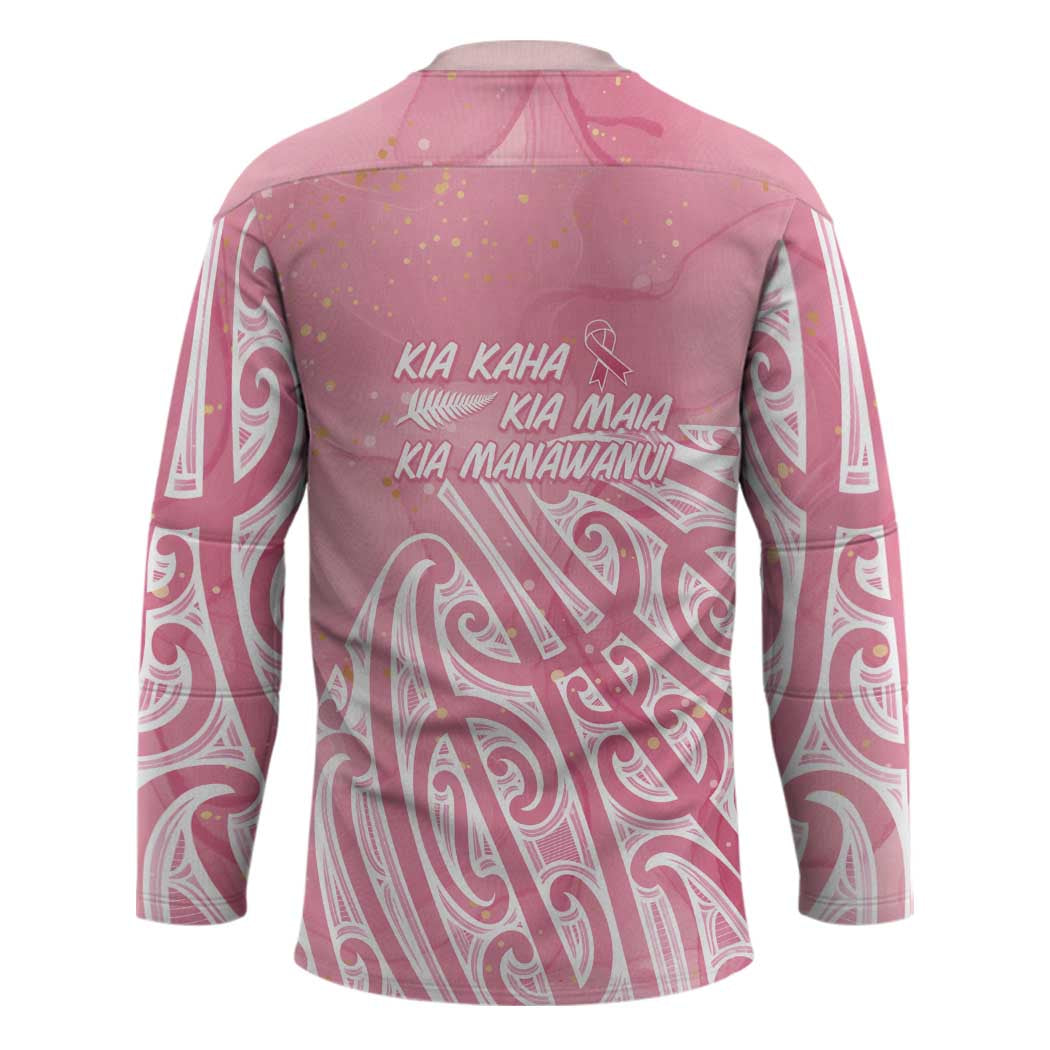 Breast Cancer Awareness Maori Hockey Jersey Kia Kaha Kia Maia Kia Manawanui - Aussie Hoodie